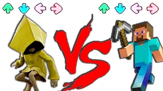 Little Nightmares vs Minecraft (FNF 2.0) // Poppy Playtime Animation x FNF Mod