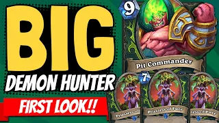 BIG DEMON HUNTER! BIG PROBLEM?? Triple Threat Priestess of Fury! | Ashes of Outland | Hearthstone