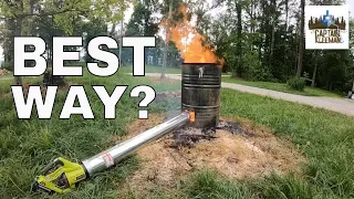 Stump burning experiment - PLUS - hazard tree removal