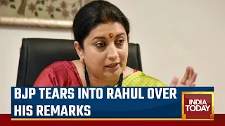 Rahul Gandhi Thought Attacking Entire OBC Community Was His Right: Smriti Irani