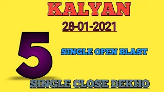 kalyan 28/01/2021 single Jodi trick don't miss second touch line ( #johnnysattamatka ) 2021