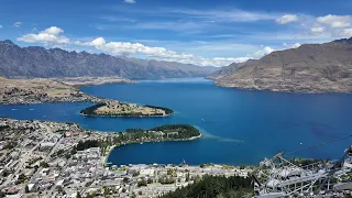 Strolling into the enchanting sunshine and nature of Queenstown, enjoying a walk on a sunny day
