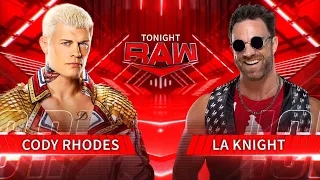 Cody Rhodes vs LA Knight (Full Match Part 1/2)