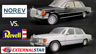 Norev vs. Revell: Mercedes-Benz 450 SEL 1:18 scale model comparison