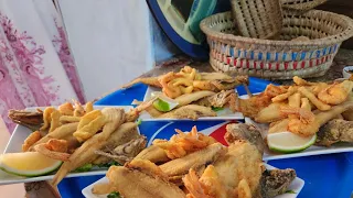 Moroccan street food: the most sea food in Sala- اكل الشارع في المغرب: السمك الاكلة الشعبية الأولى
