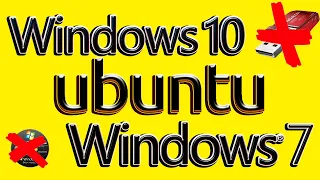 Установка Windows 7,Windows 10 и Ubuntu  на компьютер,без диска и флешки