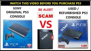 WATCH BEFORE BUYING PS3 || ORIGINAL PS3 vs USED/REFURBISHED PS3 FULL COMPARISION UNBOXING VIDEO.