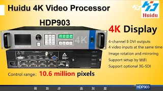 Huidu new 4K LED Video Processor HDP903 for Video Wall