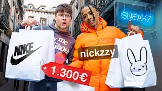 LLEVO A NICKZZY DE COMPRAS!! +1.300€ en Jordan, Bad bunny...