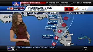 Tracking Hurricane Ian Wednesday 6 a.m.