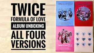 Twice Formula of Love Album Unboxing [All Four Versions]