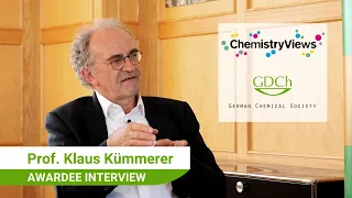 "Don't forget thermodynamics." - Awardee interview with Klaus Kümmerer