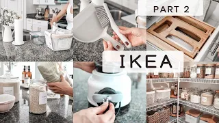 IKEA HAUL Part 2 | Kitchen storage organization ideas | Clean & organize with me