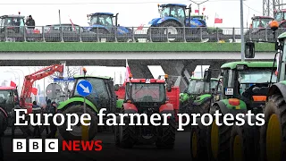 Europe farmers continue EU protests | BBC News