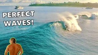 Surfing BIG SWELL in INDONESIA! (Day 8 & 9 Wild Cat)