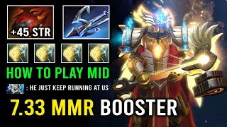 Boost Your MMR in 7.33 By Running At Enemy with Heart + Harpoon 1v5 Mid Omniknight Dota 2