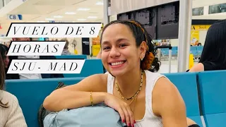 Vuelo de 8 horas ✈️  San Juan, PR 🇵🇷 - Madrid, España 🇪🇸  ¿Cómo estuvo? 😇