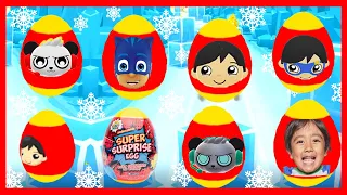 Tag with Ryan 2021 Mystery Surprise Egg Combo Panda VS PJ Masks Catboy All Characters and Vehicles