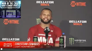 Christian Edwards - Bellator 261 Post-Fight Presser with "The Man In The Cage Podcast"