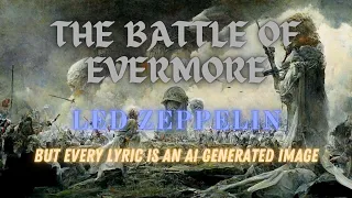 The Battle Of Evermore by Led Zeppelin but every lyric is a LOTR inspired AI generated image