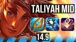 TALIYAH vs TWISTED FATE (MID) | 15/2/16, Legendary, 800+ games | NA Master | 14.9