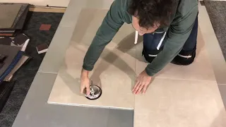 Installing Ceramic Tile onto Raised Metal Access Floors using IOBAC MagTabs