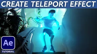 How to Create 3D TELEPORT EFFECT - After Effects VFX Tutorial (No Plugins)