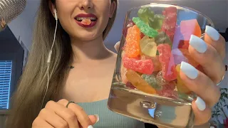 ASMR - Eating Mixed Gummy Bears - Intense Chewing Sounds and Mouth Sounds - Tingles Guaranteed!