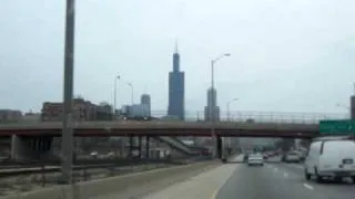 Ride into Downtown Chicago on the Eisenhower Expressway