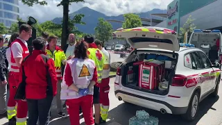 Großeinsatz der Rettungskräfte beim Dornbirner Messepark