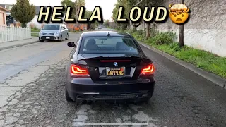 FULLY STRAIGHT PIPED 135i !! ( Exhaust Setup ) CRAZY BURBLES !