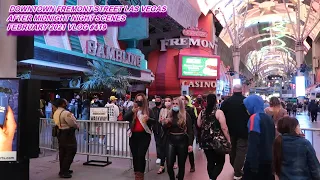 DOWNTOWN FREMONT STREET LAS VEGAS AFTER MIDNIGHT NIGHT SCENES FEBRUARY 2021 VLOG #419