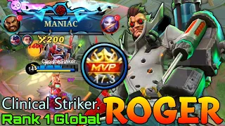 MVP 17+ POINT! Roger Super Beast - Top 1 Global Roger by Clinical Striker. - Mobile Legends