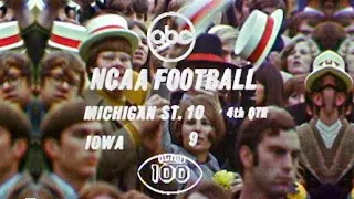 ABC Network - NCAA College Football - Michigan State vs. Iowa (Excerpt, 10/25/1969) 🏈