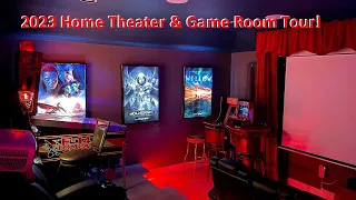 Game Room and Home Theater Room Tour 2023