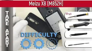 How to disassemble 📱 Meizu X8 (M852H) Take apart Tutorial