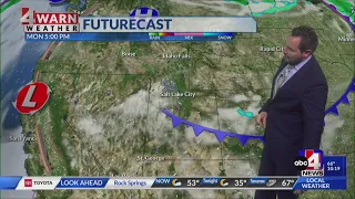 Limited moisture moving through as above average temperatures continue