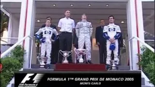 Kimi Raikkonen formula1 grand prix de Monaco 2005 Podium