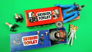 Mystery box skibidi toilet lego clay | mutant vs g man,speaker camera action figure | DIY UNBOXING