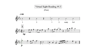 Virtual Sight Reading Level 4.5 (Flute)