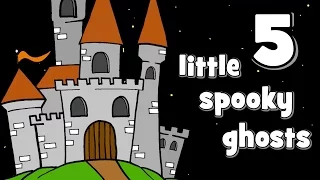 Five Little Spooky Ghosts | Halloween Songs for Kids