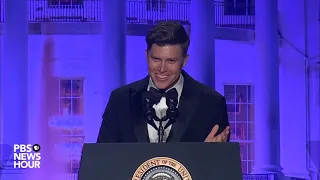 Full: Colin Jost roasts Biden & Trump at 2024 W.H. Correspondents Dinner