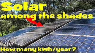 Solar yield with shaded solar panels on my garage. Worth it or stupid?