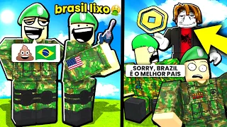 🟥 FUI HUMILHADO POR SER BRASILEIRO NESSE JOGO DO ROBLOX E GASTEI TODOS OS MEUS ROBUX PRA ME VINGAR 😡