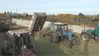 Заготовка силоса Работа в силосной яме