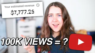 This Is How Much YouTube Paid Me For 100,000 VIEWS! (not clickbait)