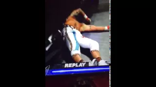 Enzo Amore hurts his neck during Payback WWE