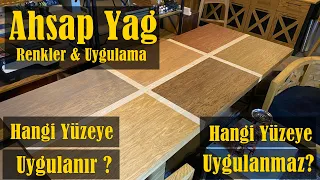 Ahşap Yağlama Nasıl Yapılır | Ahşap Yağ Renkleri | Ahşap yağı nerelere uygulanır | Wood oil Colours