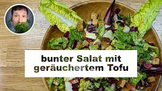 Schneller Salat mit Räuchertofu und Nori Algen | Veganes Rezept