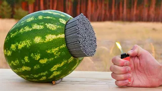 3000 Sparkles vs Watermelon Shockwave Experiment